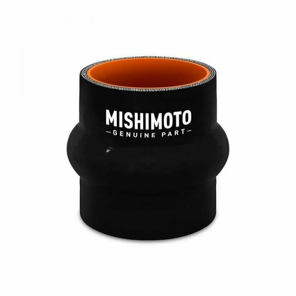 Mishimoto COUPLER 4 Inch Inlet Diameter: Hump; Black; Silicone MMCP-4HPBK